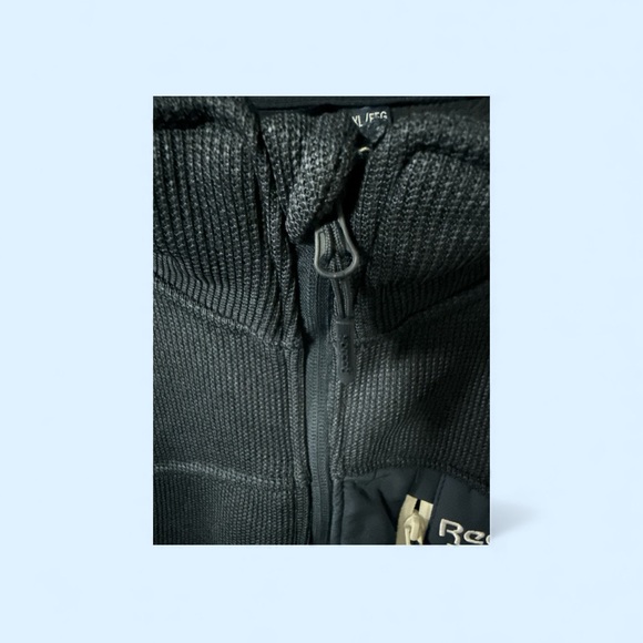 REEBOK *NWT* XXL Outerwear Jacket Navy Heather Fleece Lined - Picture 5 of 5